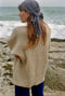 EULALIA fine knit scarf / organic cotton / berry lassi