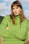 NORA turtleneck / highland wool / lemongrass / sample