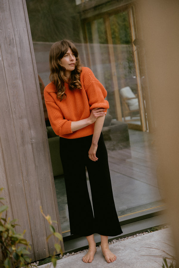 CARLA trousers / organic cotton / black