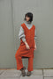 ZULMA vest dress / organic cotton / orange zest