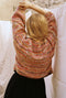 CONFETTI no waste cardigan / sweet paprika