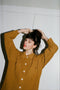 NENNA shirt / highland wool / dulce de leche / sample