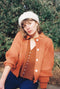 LUCA cardigan / highland wool / sandalwood