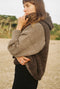 HOODIE / alpaca & highland wool boucle / dark oak