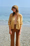 CARMEN cardigan / organic cotton & alpaca / winter sun
