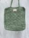 MERCADO crochet bag / organic cotton / mint