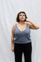 SOLITO vest / organic cotton / berry lassi