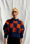 LINO no waste jumper / organic cotton / midnight & orange zest