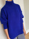 NORA turtleneck / highland wool / sapphire / sample