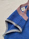 YOLANDA vest/ wool light knit / denim & magnolia blossom and grey skies / sample / 2 sizes available