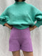 CECILIA jumper / organic cotton / turquesa