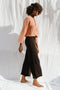 REINA cardigan / organic cotton boucle / peach clay