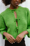 REINA cardigan / organic cotton boucle / apple
