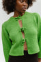 REINA cardigan / organic cotton boucle / apple