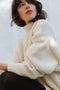 NORA turtleneck / alpaca & pima cotton / milk
