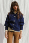 RIO ribbed cardigan / organic cotton / midnight