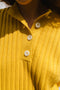PAZ ribbed jumper / organic cotton / golden honey / samples