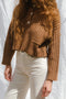 FRANKA ribbed jumper / organic cotton / carob