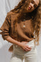 FRANKA ribbed jumper / organic cotton / carob