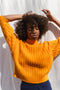 RIO ribbed jumper / organic cotton / kumquat / samples