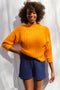 RIO ribbed jumper / organic cotton / kumquat / samples