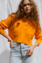 FRANKA ribbed jumper / organic cotton / kumquat