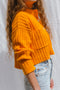 FRANKA ribbed jumper / organic cotton / kumquat