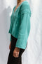 NURIA jumper / organic cotton / turquesa / samples