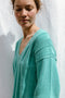 NURIA jumper / organic cotton / turquesa / samples