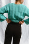 NURIA jumper / organic cotton / turquesa / samples