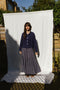 FLAMENCA skirt / indian cotton / night sky stripes