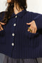 MINI NENNA shirt / highland wool / indigo