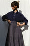 FLAMENCA skirt / indian cotton / night sky stripes