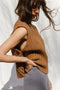 RIO ribbed vest / organic cotton / carob / samples