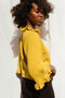 FIORELLA ruffle jumper / organic cotton / golden honey