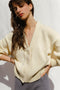 VALERIA cardigan / organic cotton / milk