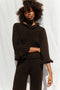FIORELLA ruffle jumper / organic cotton / black