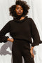 FIORELLA ruffle jumper / organic cotton / black