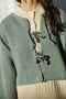 REINA cardigan / highland wool / seaglass