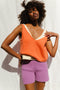 SOLITO vest / organic cotton / coral