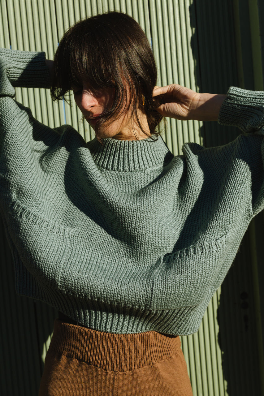 ROSA jumper / highland wool / seaglass