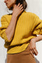 RIO ribbed jumper / organic cotton / golden honey