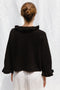 FIORELLA ruffle jumper / organic cotton / black