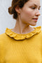 FIORELLA ruffle jumper / organic cotton / golden honey