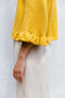FIORELLA ruffle jumper / organic cotton / golden honey