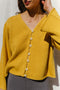 PAOLA cardigan / organic cotton / golden honey