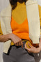 SOLITO vest / organic cotton / kumquat