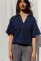 AMBRA top / organic cotton / midnight