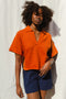 AMBRA top / organic cotton / orange zest / samples