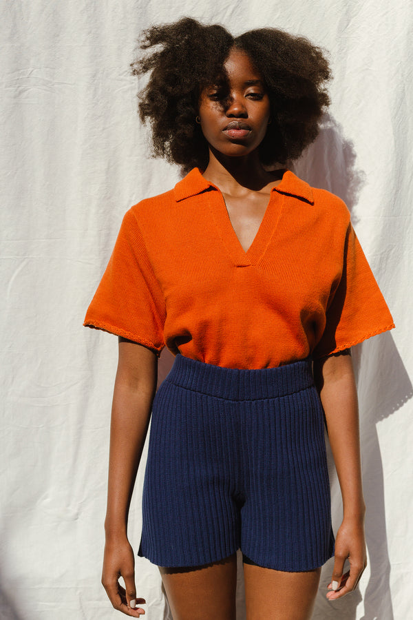 AMBRA top / organic cotton / orange zest / samples